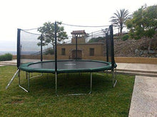 Galactic Xtreme 15 FT Round Trampoline with Net Black and Green