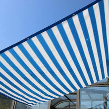 75% UV protection Sunshade Net Mesh Sail Sun Shelters,Blue and White Sunscreen Fabric Shade Netting,Use in Striped Car Plant Insulation Shading Net (10mx45m/32.8ftx147.6ft)