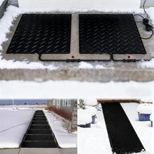 Heated Snow Melting Mats for Entrances/Stairs w/6 ft Cord, Outdoor Non-Slip Heated Outdoor Walkway Mat Heated Driveway Pad, Outdoor De-Icing Mat,Winter Removal and Ice Melt Product(5 Pcs,10IN x 15IN)