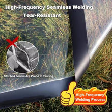Etlegor 0.47mm Waterproof Tarp Cover with Grommets, Clear Vinyl Tarp Tarpaulin Gazebo Porch Covering Patio Enclosure for Outdoor, Plant, Garden, Chicken Coop(8' x 10'/2.4x3m)