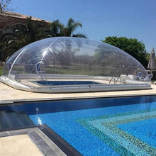 Xscxliny Full Set of Outdoor Transparent Rectangular Inflatable Cover, Inflatable Pool Dome Tent for Cover, Transparent Waterproof PVC Pool Dome Cover,7 * 4 * 3m
