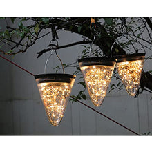 2 Pcs Outdoor Waterproof Festival Led Garden Light Decoration Path Lawn Solar Powered Flickering Ornamental Home Yard Hanging