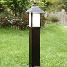 ZEELYDE Post Lights Outdoor,Modern Outdoor Waterproof Lawn Lamp Villa Garden Community Landscape Lamp Aluminum Anti-Rust Lighting Lamp Street Lamp LED Floor Type Night Safety Garden Lamp Post Lamp