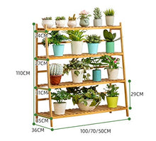 ZOCWJK Flower Pot Stand- 4 Tier Rack Free Standing Bookshelf Plant Flower Stand Rack Storage Tower, Multipurpose Utility Organizer,