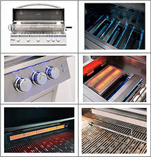 AMS Fireplace Package of Sizzler 40 inch Built-in Grill , 30 inch 2-Drawer & Access Door , 26 inch Utensil Drawer, 15x15 inch SinkFaucet, 21 inch 4.5 Compact Refrigerator and Free Cover