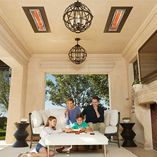 Infratech WD-6024 GR Stainless Steel Fixture Dual Element Electric Patio Heater 61.25" Long, 6000 Watt, 240 Volts, Gray Finish