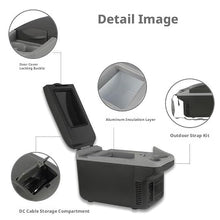 AWMGPDDBTO Mini Fridge 8L Portable Car Fridge