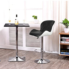 HASMI Bar Stools 2PCS/Set Bar Stools Modern Minimalist High Stools Backrest Bar Chairs Cash Register High Stools Household Bar Stools Lift Bar Stools Bar Chairs (Color : Black 2 PCS)