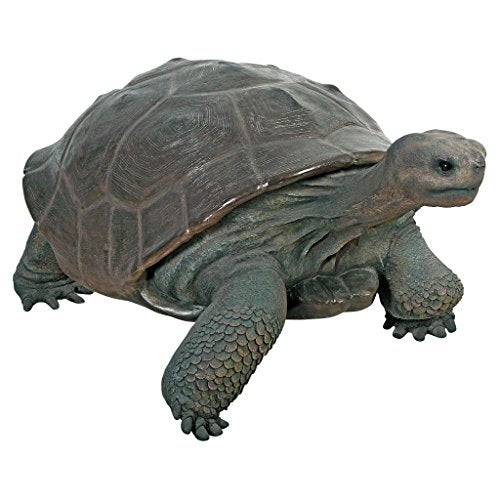 Design Toscano Grand Scale Wildlife Galapagos Tortoise Statue Full Color