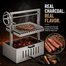 Argentine Parrilla Charcoal Grill with 24.2 x 17.7 in Grate