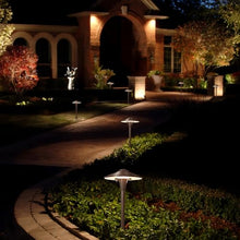 VISTA 4-Pack Cast Aluminum Landscape Path Lights, 12V Low Voltage Landscape Lighting Pathway Lights with 1.5W G4 LED Bulb for Outdoor Walkway Yard Garden Driveway