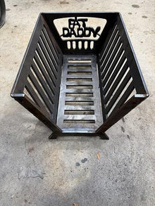 Fat Daddy Smokers Universal Charcoal Basket for Outdoor BBQ Smokers, Heavy-Duty 1/4" Steel, 11.5" x 9" x 15.25", 20 lbs
