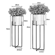 KAJIAO Gold Metal Flower Pot Rack Nordic Planter Stand Holder Garden Patio Balcony Decoration Display Shelf Iron Art Herb Bonsai Shelves(S+L)