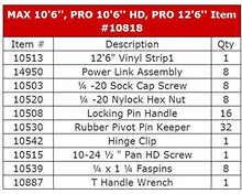 Tapco Tune Up Kits (10818 - MAX 10"6", PRO 10"6" HD, PRO 12"6")
