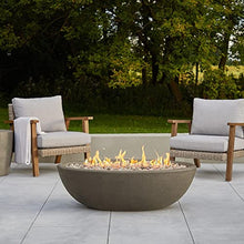 Lakeview Creekwood 48-Inch Oval Natural Gas Fire Bowl - Glacier Gray - (Ships as Propane w/NG Conversion Kit) - SC-590NG-GLG