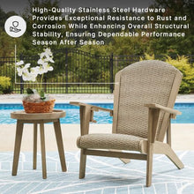 Signature Design by Ashley 1-Piece Wicker Adirondack Chair, Beige