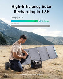 Anker SOLIX C1000 Portable Power Station with Car Charging Cable, 1,056Wh