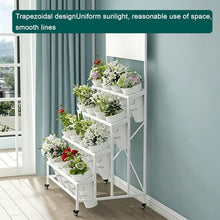 3-Tier Corner Plant Shelf Stand Heavy Duty Metal Rack For Patio Garden
