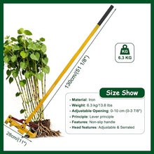 Gaommini Heavy Duty Tree Root Puller High-Leverage Sapling Puller Tool for Trees, Shrubs Vines and Thorns Ergonomic Garden Tool Effort-Saving Manual Root Remover