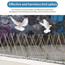 YINUK Bird Nails for Bird Control Pigeons, 0.5-10M 304 Stainless Steel Bird Nails, Railing Kit for Keeping Birds and Cats Out(10M-20pcs)