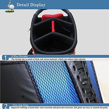 OEIPSMK Waterproof Durable Golf Stand Bag 6-Way Dividers 7 Pockets A