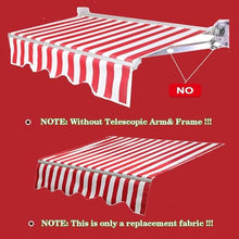 Manual Retractable Awning Door Window Awning Shelter Outdoor Canopy Home Deck Canopy with Manual Crank Handle（Frame Included ）