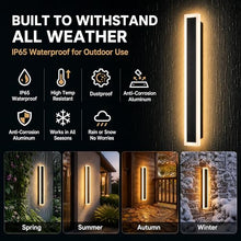 pedforn 2pack 59in Modern Outdoor Wall Light,Dimmable LED Exterior Sconce