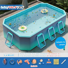 Large Foldable Pool, 6 7 8 10 Ft Non-Inflatable Pools