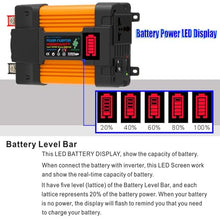 Solar Panel Kit, Complete 4000W/6000W Solar Inverter System Kit, 12V50A Solar Charge Controller with LED Power Display and 2 USB Ports ，100W Waterproof Folding Solar Panel,1× Hanging Ornament(6000w)