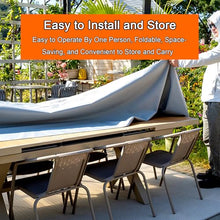Patio Furniture Covers, Patio Table Cover Waterproof Oxford Cloth, All-Weather Protector for Garden Table and Chairs, Dustproof, Tear-Resistant(Size:165*83*39in)