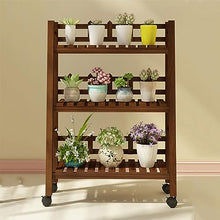 ZOCWJK Indoor Plant Stand for Multiple Plants 3 Tier Wood Corner Plant Shelf Rack Simple Outdoor Flower Pot Stand Holder,B-100cm