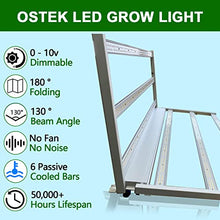 OSTEK 660W LED Grow Light with High-Efficiency LM301B & 660nm Deep Red Diodes, Full Spectrum Dimmable, Foldable Silent Design, Replaces 1200W HPS, Coverage 6x6 ft for Indoor Plants