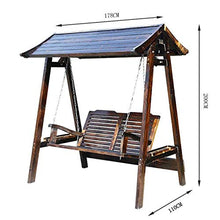 KYTGFH Patio Swing Chair with Stand - for Garden Backyard Outdoor Patio Swing Chair Wooden Backyard Furniture Lazy Daze Hammocks Swing Bench Perfect Set
