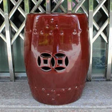 JOYNOW Ceramic Garden Stool Decorative Garden Stools Ceramic Stool Cooler Stool Drum Stool Home Living Room Patio Coffee Table Decorative Ornament Garden Stool Ceramic
