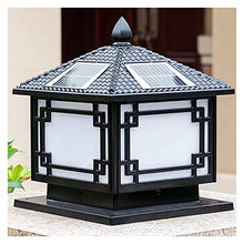 ALDEPO Courtyard Light Solar Lamp Posts Outdoor Floor Lamps Lantern Porch Columns and Pillars Column Lights Outdoor Lighting Street Lamp Decor Light/30Cm