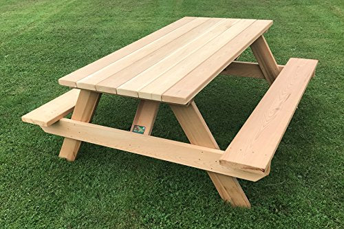 Dan's Outdoor Furniture Mfg. Co. LLC Western Red Cedar 72" Commercial, Rectangular Top Picnic Table