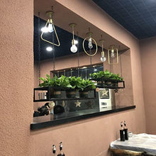 SDVantage Ceiling Hanging Planter Flower Pot Display Rack Hanging Plant Holder, Indoor Plant Pots, Wall/Window Plant Hanger Indoor Herb Garden, Black,140X25X15Cm