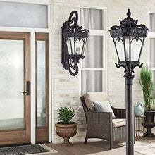 Bailey Street Home 4 Light Post 30 inches Tall by 14 inches Wide-Textured Black Finish Traditional Outdoor Post Lantern 147-Bel-1044904