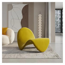 OUTIFUOSSR Tongue Chair Lazy Sofa Single Designer Living Room Balcony Lying Leisure Creative Furniture Seat Hallway Ottoman(A)