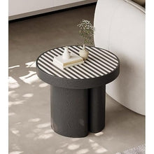 CHmrfvqtus Couch Side Table Retro Storage Table Round Small Side Living Room Creative Art Balcony
