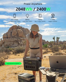 GROWATT INFINITY 2000 Pro Portable Power Station, 2048Wh Solar Generator