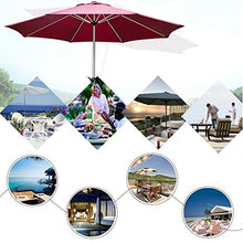 Outdoor Table Market Umbrella 1PCS Garden Parasol Umbrella, Tilting Sun Shade Umbrella, With 8 Sturdy Ribs Waterproof Sun Protection Sun Umbrella, Ideal For Commercial And Residential Use, Sunshade S