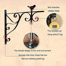 Garden Wall Clock Classic Station Wall Clock Retro Double Sided Wall Clock Outdoor Clock with Bracket Vintage Wall Clock - Vintage Clock