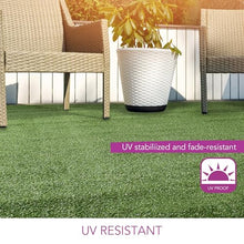 iCustomRug Synthetic Grass Rug – 12 x 18ft Lawn Green Turf Carpet for Patios, Yards, Boats, Camping – Indoor/Outdoor Use