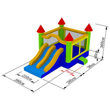 Inflatable HQ Commercial Bounce House Mega Double Slide Climbing Wall 100% PVC