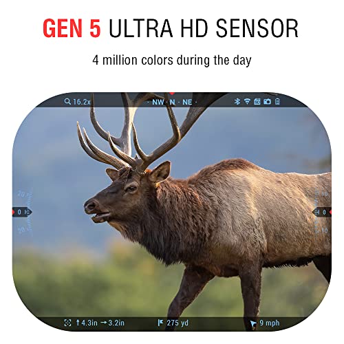 Certified Brands ATN X-Sight 5 Ultra HD 4K+ Smart Night Vision Scope with Dual Stream Video