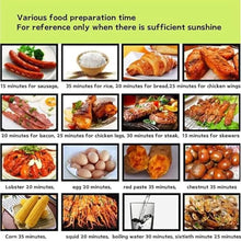 XIVUIFOI Portable Foldable Solar BBQ Grill - Smoke-Free Outdoor Oven for Camping, Picnics, Tailgating, Ideal for 3-5 People,Versatile for Outdoor Meals