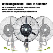 CUTPOIY Outdoor Misting Fan with Oscillation & 11 Gal Tank - 3-Speed Cooling Tower Fan for Patio, Greenhouse & Industrial Use
