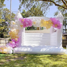 Hmtaolife Inflatable Large White Bounce House 13x13x10FT with 950W Air Blower