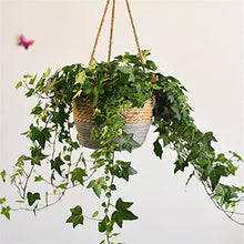 Hanging Planter Basket Indoor Plant Hanging Storage Baskets Hand Knitting Woven Flower Pot Rattan Patio Garden Decoration